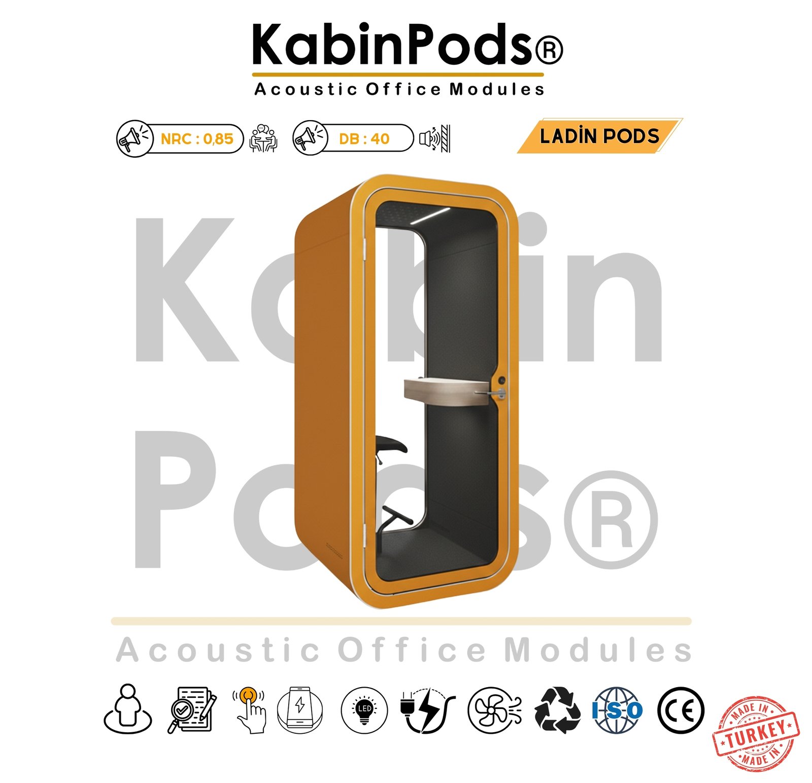 Akustik Telefon Kabini Detay - 17. Görsel - Ses Yalıtım Teknolojisi